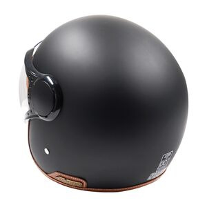 AXOR Helmet Jet Open Face - Matt Black / Brown click to zoom image