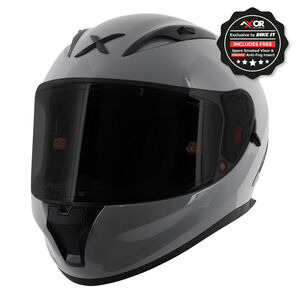 AXOR Helmet Street Full Face - Solid Gloss Nardo Grey click to zoom image