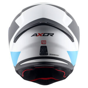 AXOR Helmet SH890 Full Face - Hunter Turbo Gloss White Red click to zoom image