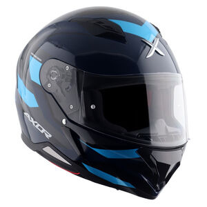 AXOR Helmet SH890 Full Face - Cornet Gloss Black Blue click to zoom image