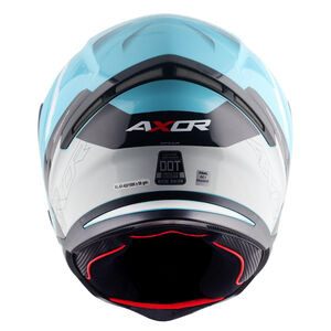 AXOR Helmet SH890 Full Face - Spear Hex Gloss Blue White click to zoom image