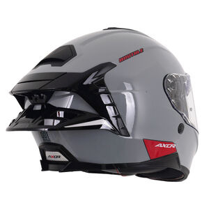 AXOR Brutale Full Face Helmet With Dual Spoiler Nardo Grey Gloss click to zoom image