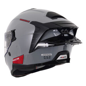 AXOR Brutale Full Face Helmet With Dual Spoiler Nardo Grey Gloss click to zoom image