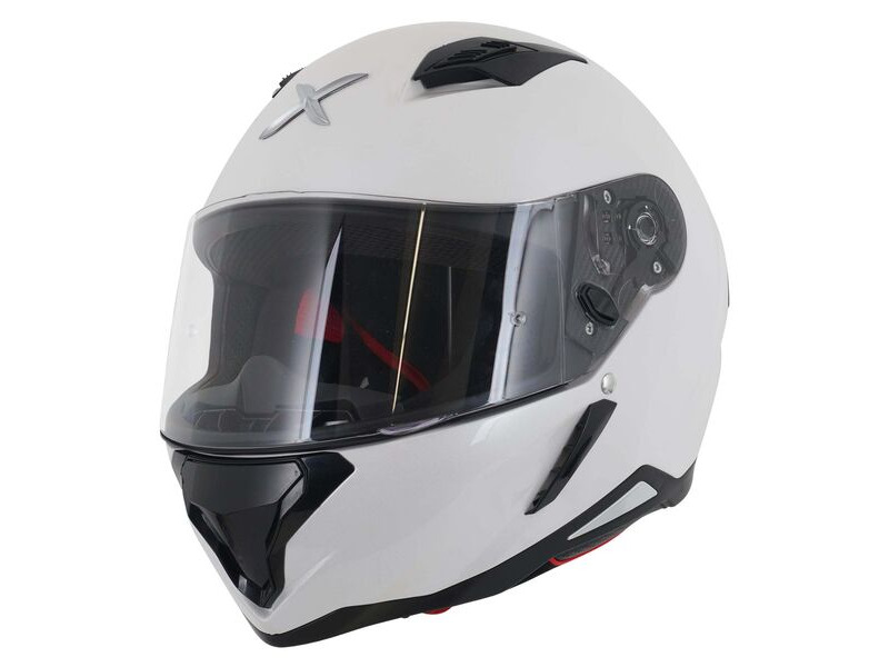 AXOR Hunter Full Face Helmet Solid White Gloss click to zoom image