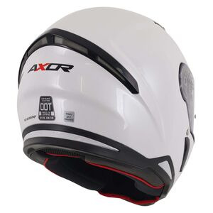 AXOR Hunter Full Face Helmet Solid White Gloss click to zoom image