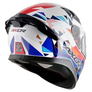 AXOR Apex Full Face Helmet Prism White Red Gloss click to zoom image