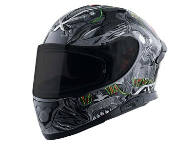 AXOR Apex Full Face Helmet Ascetic Stone Black Grey Gloss