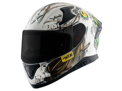 AXOR Apex Full Face Helmet Sea Devil White Gold Gloss