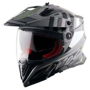 AXOR X-Cross Adventure Helmet Orbit Athena Grey Black Gloss click to zoom image