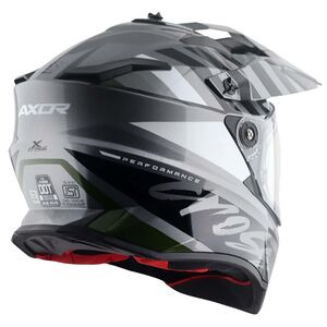 AXOR X-Cross Adventure Helmet Orbit Athena Grey Black Gloss click to zoom image