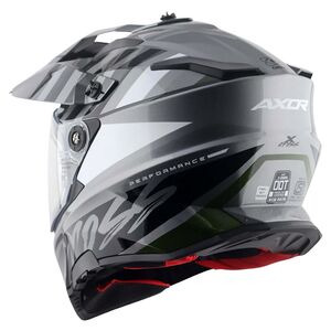 AXOR X-Cross Adventure Helmet Orbit Athena Grey Black Gloss click to zoom image