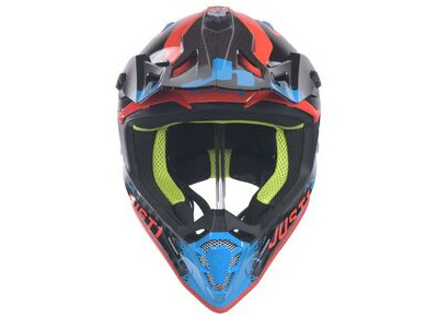 JUST1 J38 MX Helmet Mask Blue/Red/Black Gloss