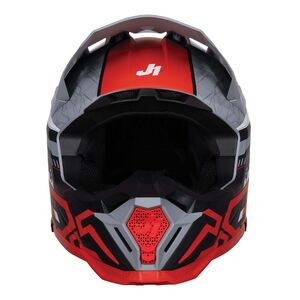 JUST1 J40 Motocross Helmet Mission Red Grey Matt click to zoom image