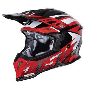 JUST1 Just1 J39 Motocross Helmet Revo Red White Black Gloss click to zoom image