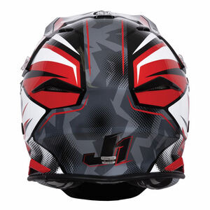 JUST1 Just1 J39 Motocross Helmet Revo Red White Black Gloss click to zoom image