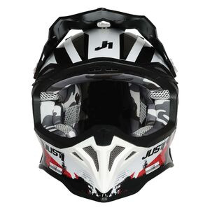 JUST1 JUST1 J39 Motocross Helmet Marshall White Red Black Gloss click to zoom image