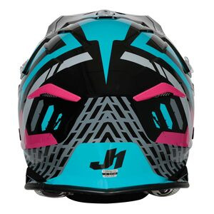 JUST1 Just1 J39 Motocross Helmet Teal Black Pink Matt click to zoom image