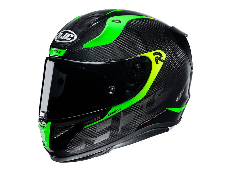 HJC RPHA 11 Bleer Carbon MC4H Green click to zoom image