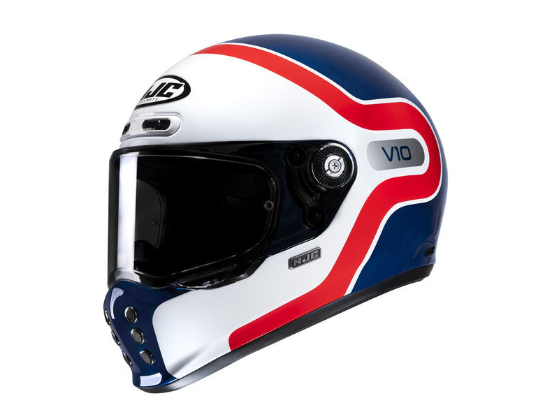 HJC V10 Grape MC21 White Red Blue click to zoom image