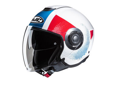 HJC I40N Pyle MC21 White Blue Red