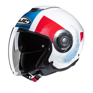 HJC I40N Pyle MC21 White Blue Red 