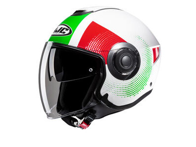 HJC I40N Pyle MC41 Green White Red