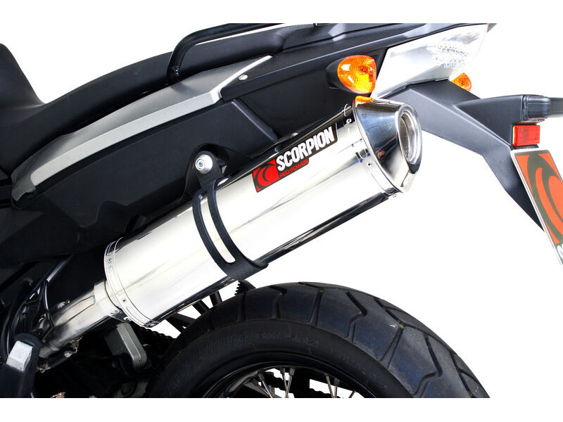 SCORPION EXHAUST BMW F800 GT 2013-19 / F800 R 2009-19 Serket Parallel Slip-on click to zoom image