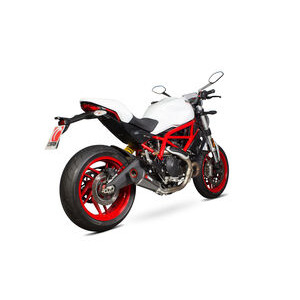 SCORPION EXHAUST Ducati Monster 797 / 797 + Serket Taper Slip-on. Removes Factory Catalyst. 2017 > 2020