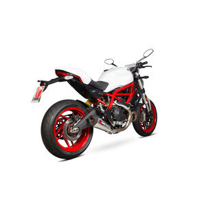 SCORPION EXHAUST Ducati Monster 797 / 797 + Serket Taper Slip-on. Removes Factory Catalyst. 2017 > 2020