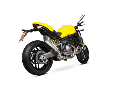 SCORPION EXHAUST Ducati Monster 821 Serket Taper Slip-on. Removes Factory Catalyst.
