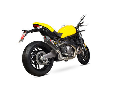 SCORPION EXHAUST Ducati Monster 821 Serket Taper Slip-on. Removes Factory Catalyst.
