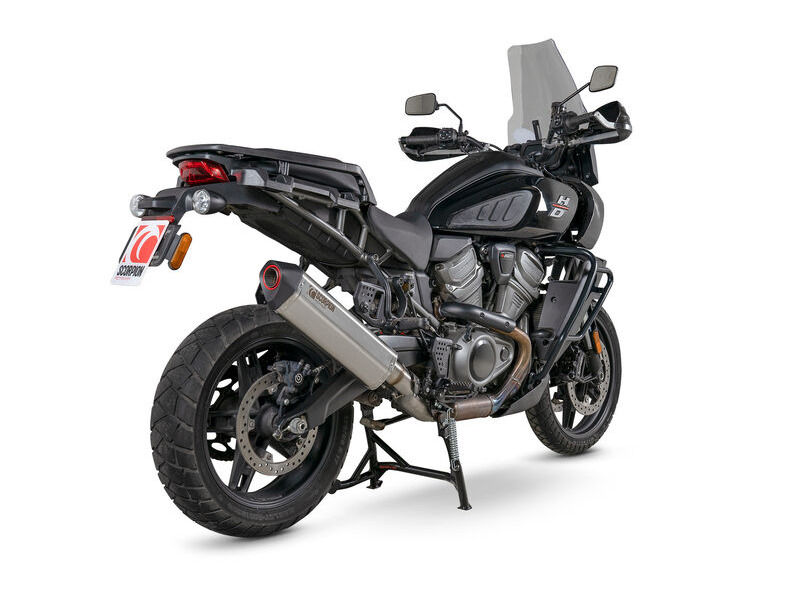SCORPION EXHAUST Harley Davidson Pan America 1250 Serket Parallel Slip-on click to zoom image