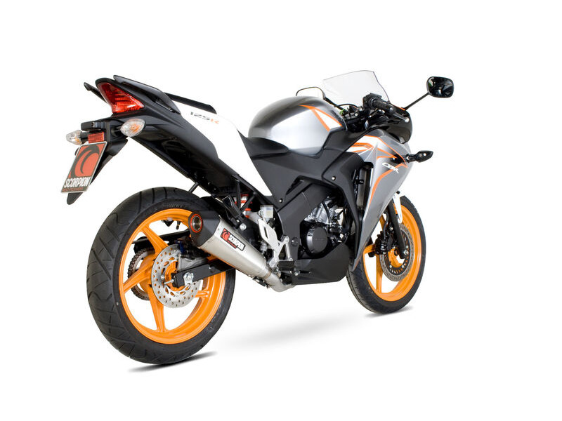 SCORPION EXHAUST Honda CBR125 R Serket Taper Full System click to zoom image