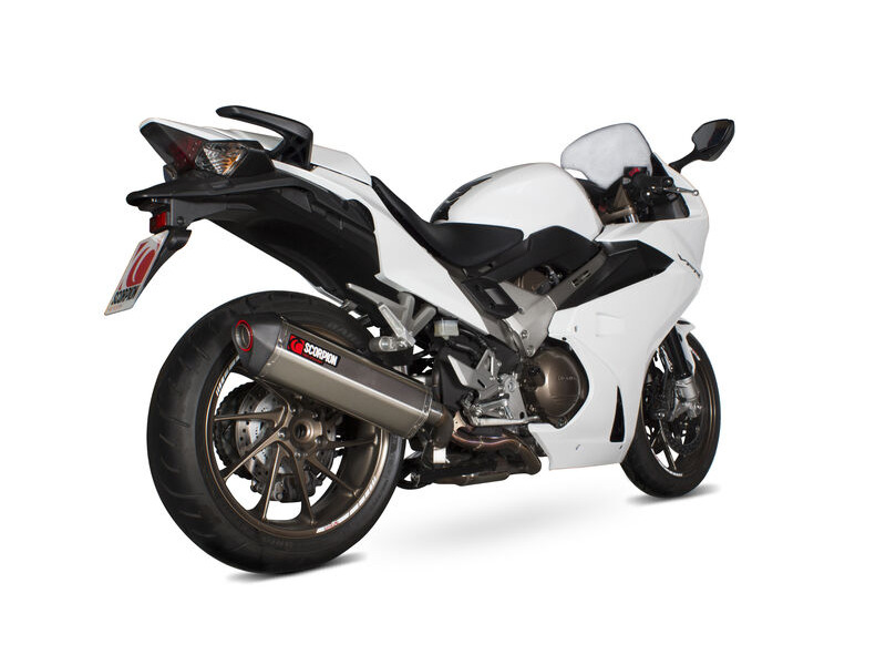 SCORPION EXHAUST Honda VFR800 F Serket Parallel Slip-on click to zoom image