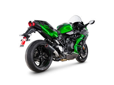 SCORPION EXHAUST Kawasaki Ninja H2 SX Red Power Slip-on