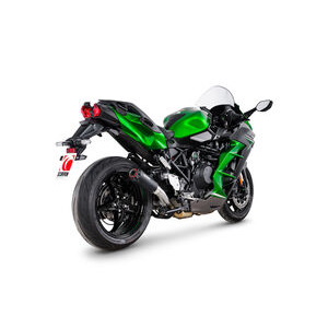 SCORPION EXHAUST Kawasaki Ninja H2 SX Red Power Slip-on 2022 > 2025