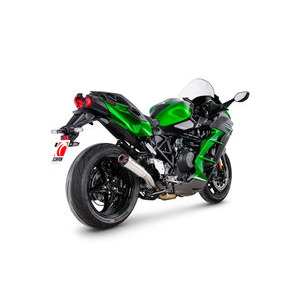 SCORPION EXHAUST Kawasaki Ninja H2 SX Red Power Slip-on 2022 > 2025