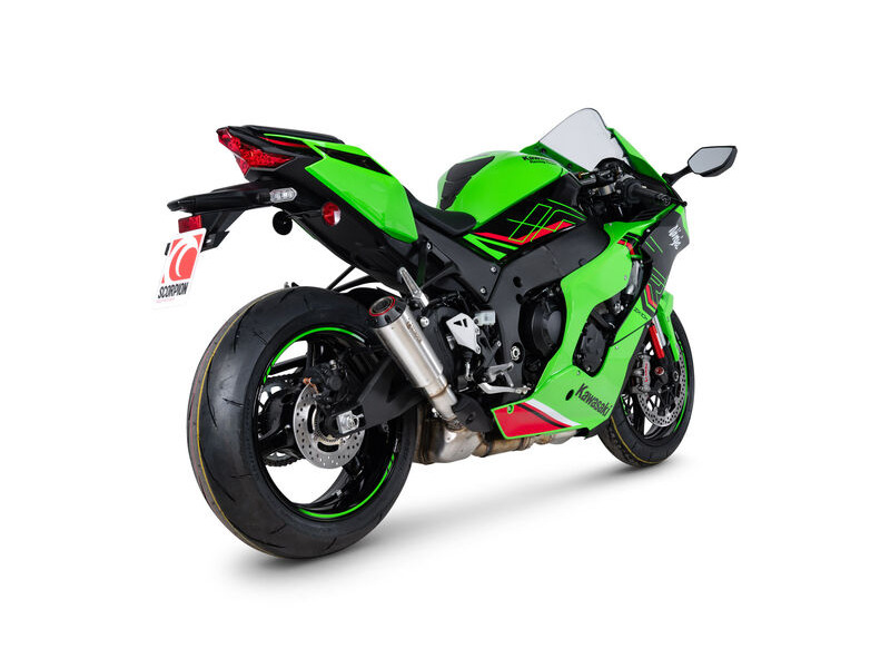 SCORPION EXHAUST Kawasaki Ninja ZX-10R Red Power Slip-on click to zoom image
