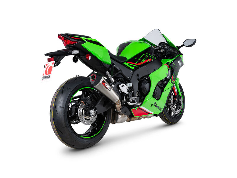 SCORPION EXHAUST Kawasaki Ninja ZX-10R Serket Taper Slip-on click to zoom image