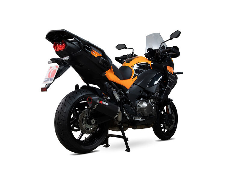 SCORPION EXHAUST Kawasaki Versys 1000 / SE / Tourer / GT Serket Parallel Slip-on click to zoom image