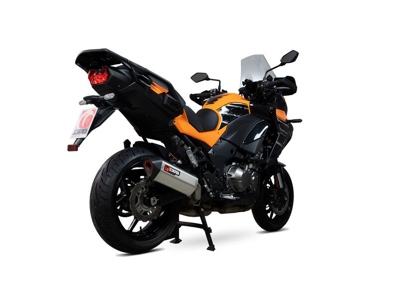 SCORPION EXHAUST Kawasaki Versys 1000 / SE / Tourer / GT Serket Parallel Slip-on click to zoom image