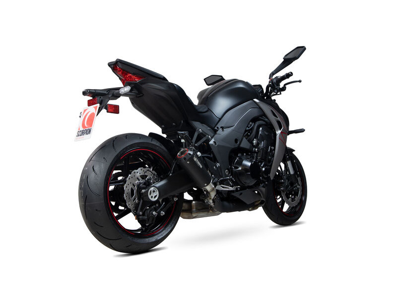 SCORPION EXHAUST Kawasaki Z1000 Red Power Slip-on (Pair) click to zoom image