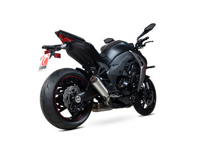SCORPION EXHAUST Kawasaki Z1000 Red Power Slip-on (Pair)