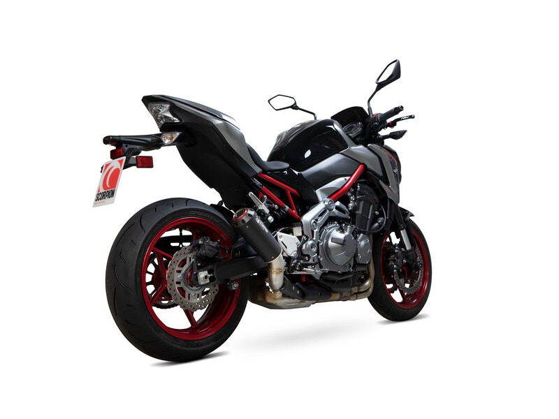 SCORPION EXHAUST Kawasaki Z900 Red Power Slip-on click to zoom image