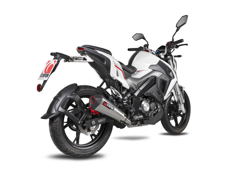 SCORPION EXHAUST Keeway RKF 125 Euro 4 model Serket Taper Full System click to zoom image