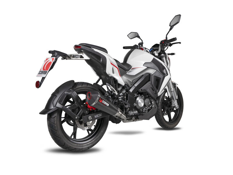 SCORPION EXHAUST Keeway RKF 125 Euro 4 model Serket Taper Full System click to zoom image