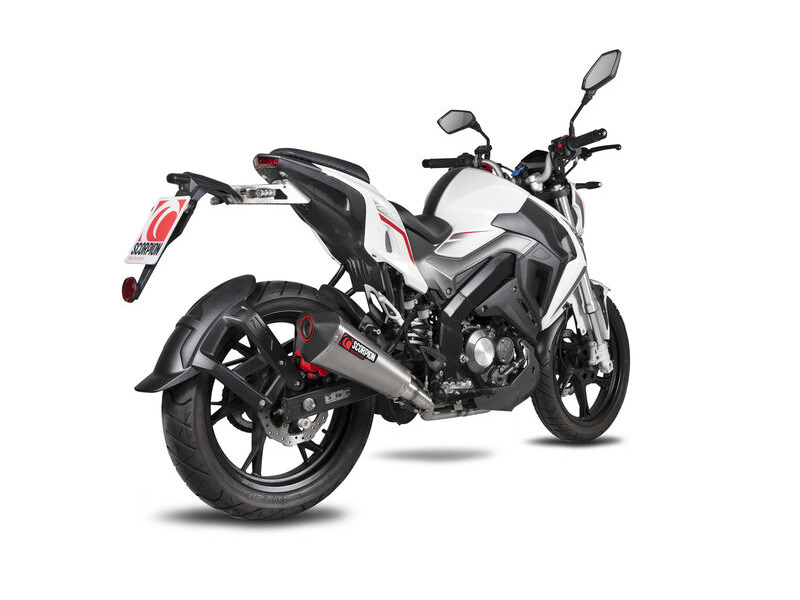 SCORPION EXHAUST Keeway RKF 125 Euro 4 model Serket Taper Full System click to zoom image