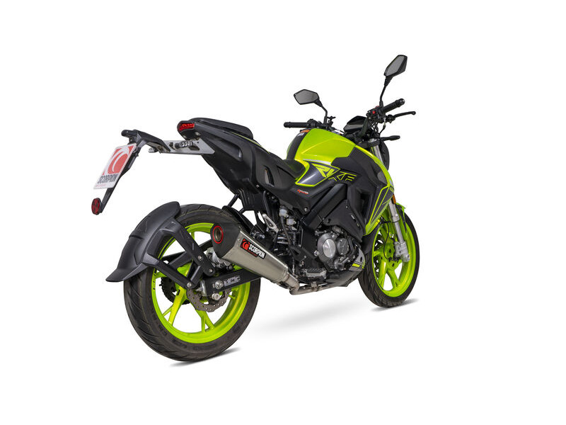 SCORPION EXHAUST Keeway RKF 125 Euro 5 model Serket Taper Full System click to zoom image