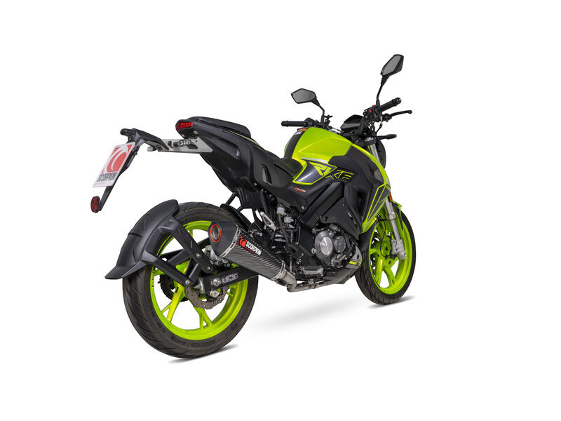 SCORPION EXHAUST Keeway RKF 125 Euro 5 model Serket Taper Full System click to zoom image