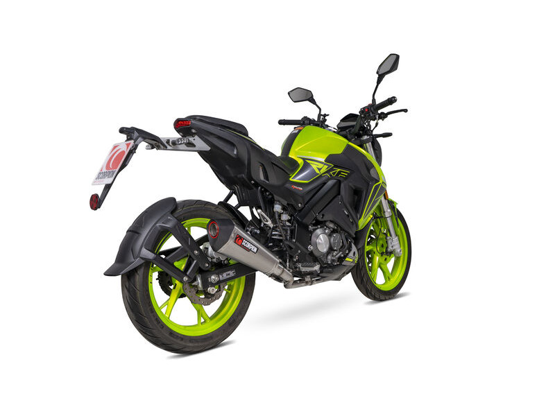 SCORPION EXHAUST Keeway RKF 125 Euro 5 model Serket Taper Full System click to zoom image